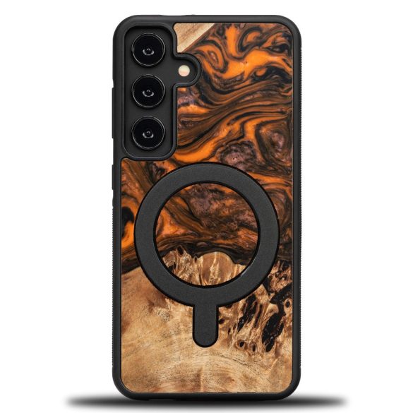 Bewood Orange MagSafe-kompatibilis tok Samsung Galaxy A55 5G - barna-narancssárga