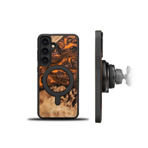 Bewood Orange MagSafe-kompatibilis tok Samsung Galaxy A55 5G - barna-narancssárga