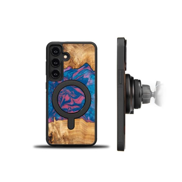 Bewood Neons Vegas MagSafe-kompatibilis tok Samsung Galaxy A55 5G - barna-kék