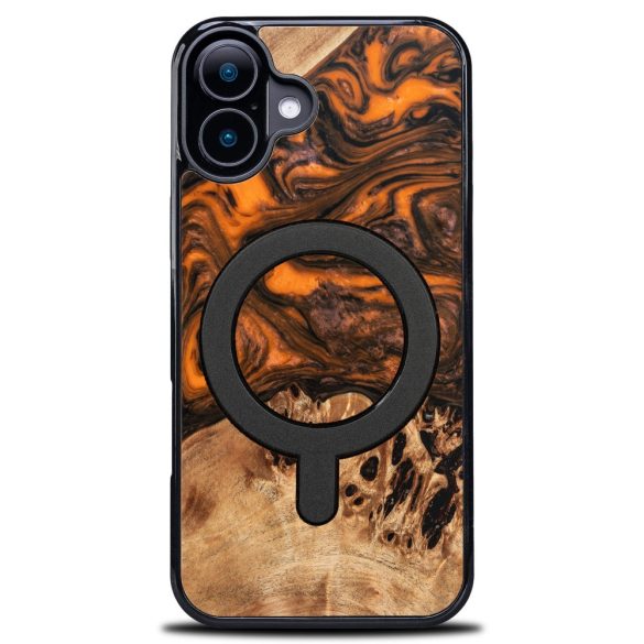Bewood Orange MagSafe-kompatibilis tok iPhone 16 - barna-narancssárga