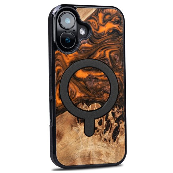 Bewood Orange MagSafe-kompatibilis tok iPhone 16 - barna-narancssárga