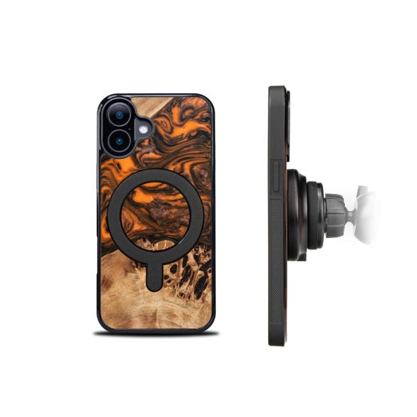 Bewood Orange MagSafe-kompatibilis tok iPhone 16 - barna-narancssárga