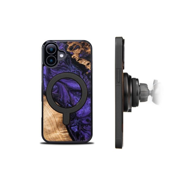 Bewood Violet MagSafe-kompatibilis tok iPhone 16 - barna-lila