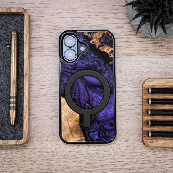 Bewood Violet MagSafe-kompatibilis tok iPhone 16 - barna-lila