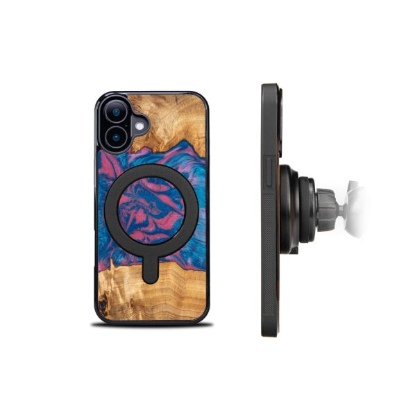 Bewood Neons Vegas MagSafe-kompatibilis tok iPhone 16 - barna-kék