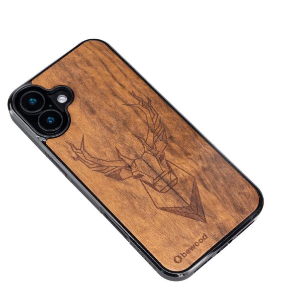 Bewood Deer Imbuia tok iPhone 16 Plus - barna