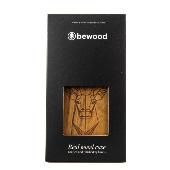 Bewood Deer Imbuia tok iPhone 16 Plus - barna
