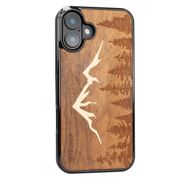 Bewood Mountains Imbuia tok iPhone 16 Plus - barna