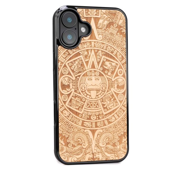 Bewood Aztec Calendar Aniegre tok iPhone 16 Plus - barna