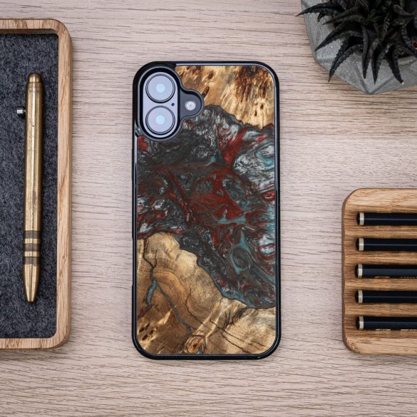 Bewood Planets Pluto tok iPhone 16 Plus - barna-szürke