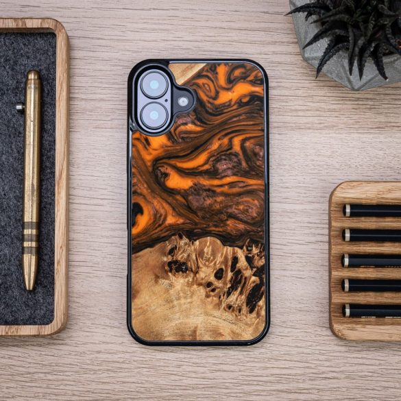 Bewood Orange tok iPhone 16 Plus - barna-narancssárga