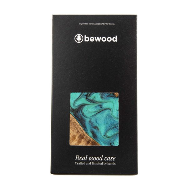 Bewood Turquoise tok iPhone 16 Plus - barna-kék