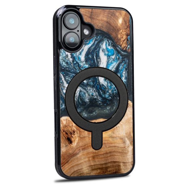 Bewood Planets Earth MagSafe-kompatibilis tok iPhone 16 Plus - barna-kék
