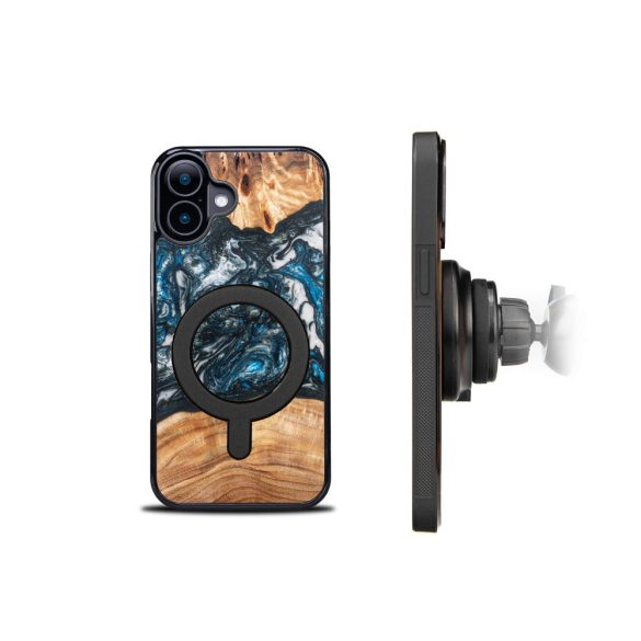 Bewood Planets Earth MagSafe-kompatibilis tok iPhone 16 Plus - barna-kék
