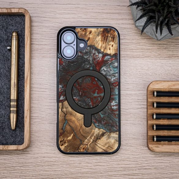 Bewood Planets Pluto MagSafe-kompatibilis tok iPhone 16 Plus - barna-szürke