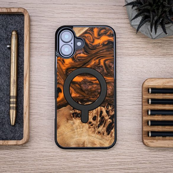 Bewood Orange MagSafe-kompatibilis tok iPhone 16 Plus - barna-narancssárga