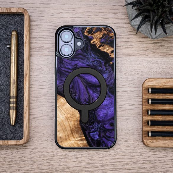 Bewood Violet MagSafe-kompatibilis tok iPhone 16 Plus - barna-lila