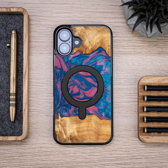 Bewood Neons Vegas MagSafe-kompatibilis tok iPhone 16 Plus - barna-kék