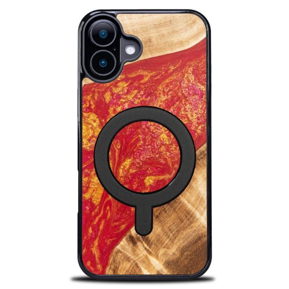 Bewood Neons Paris MagSafe-kompatibilis tok iPhone 16 Plus - barna-piros
