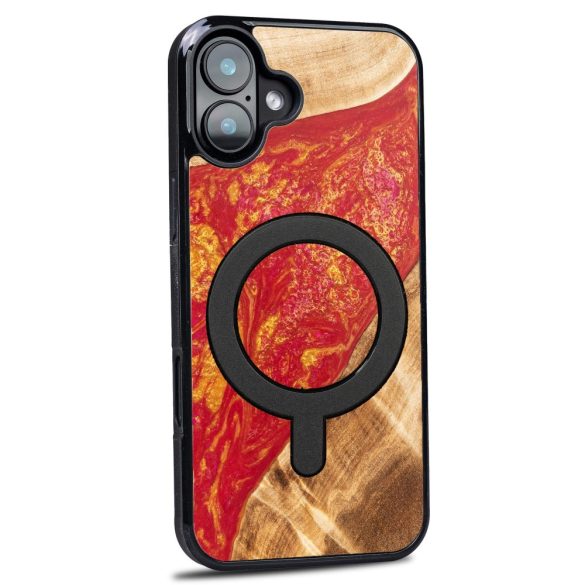 Bewood Neons Paris MagSafe-kompatibilis tok iPhone 16 Plus - barna-piros