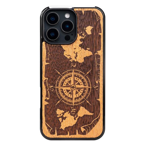 Bewood Compass Merbau tok iPhone 16 Pro - barna