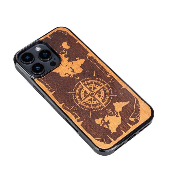 Bewood Compass Merbau tok iPhone 16 Pro - barna