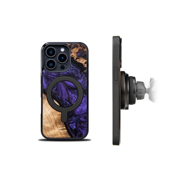 Bewood Violet MagSafe-kompatibilis tok iPhone 16 Pro - barna-lila