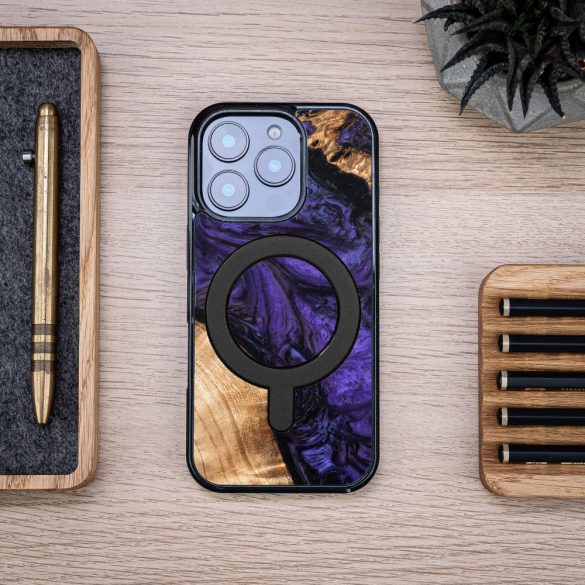 Bewood Violet MagSafe-kompatibilis tok iPhone 16 Pro - barna-lila