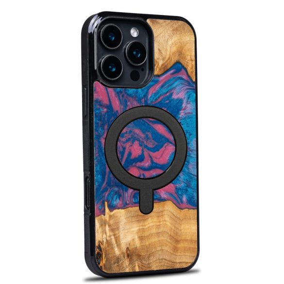 Bewood Neons Vegas MagSafe-kompatibilis tok iPhone 16 Pro Max - barna-kék