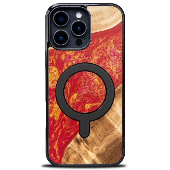 Bewood Neons Paris MagSafe-kompatibilis tok iPhone 16 Pro Max - barna-piros