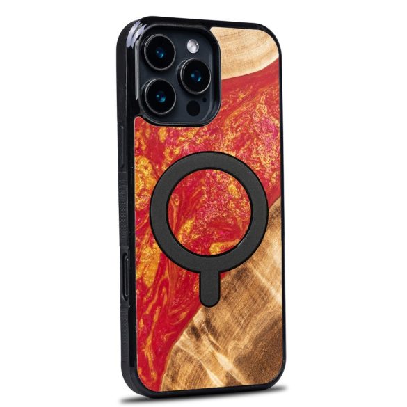 Bewood Neons Paris MagSafe-kompatibilis tok iPhone 16 Pro Max - barna-piros