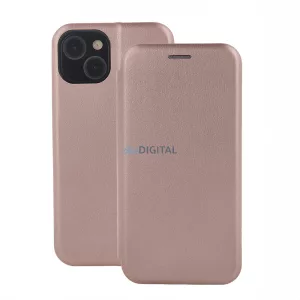 Smart Diva könyvtok Samsung Galaxy S24 FE - rózsaarany színű
