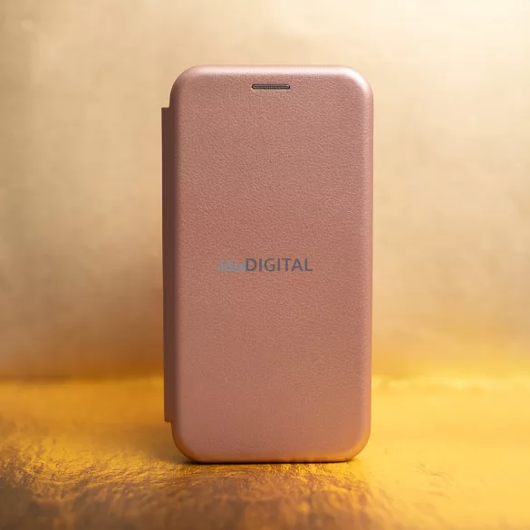 Smart Diva könyvtok Samsung Galaxy S24 FE - rózsaarany színű