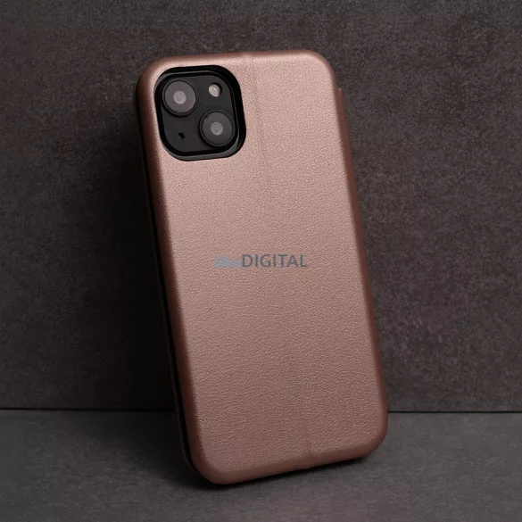 Smart Diva könyvtok Samsung Galaxy S24 FE - rózsaarany színű