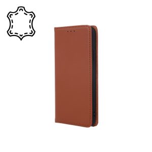 Geniune Leather Smart Pro könyvtok Samsung Galaxy A16 4G/5G - barna