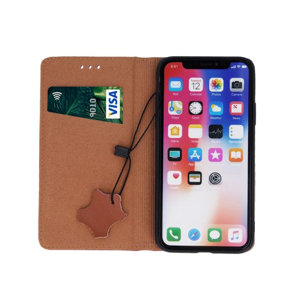 Geniune Leather Smart Pro könyvtok Samsung Galaxy A16 4G/5G - barna