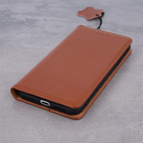 Geniune Leather Smart Pro könyvtok Samsung Galaxy A16 4G/5G - barna