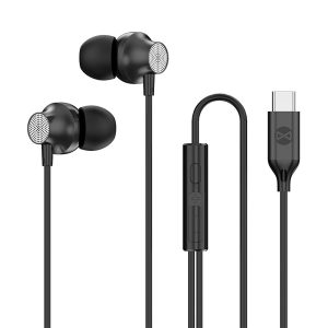 Forever EP-02 vezetékes fülhallgató USB-C - fekete