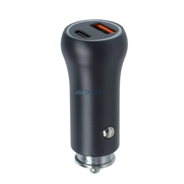 Setty autós töltő USB-A + USB-C 20W CC-AC-201 fekete