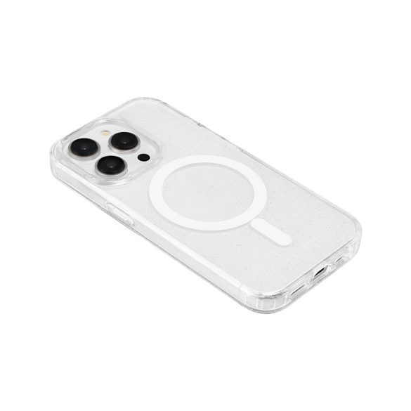Shine MagSafe-kompatibilis tok iPhone 11 - átlátszó csillogós