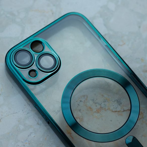Color Chrome MagSafe-kompatibilis tok Samsung Galaxy A15 4G/5G - zöld