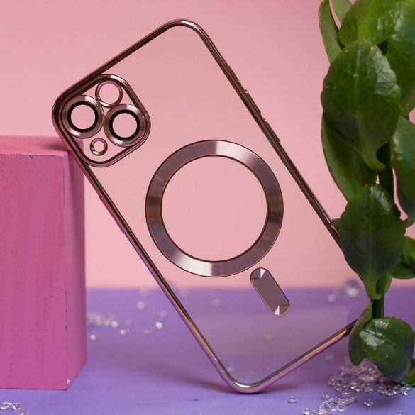 Color Chrome MagSafe-kompatibilis tok Samsung Galaxy A15 4G/5G - rózsaarany színű