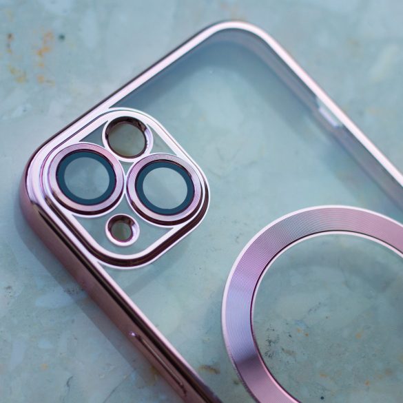 Color Chrome MagSafe-kompatibilis tok Samsung Galaxy A15 4G/5G - rózsaarany színű