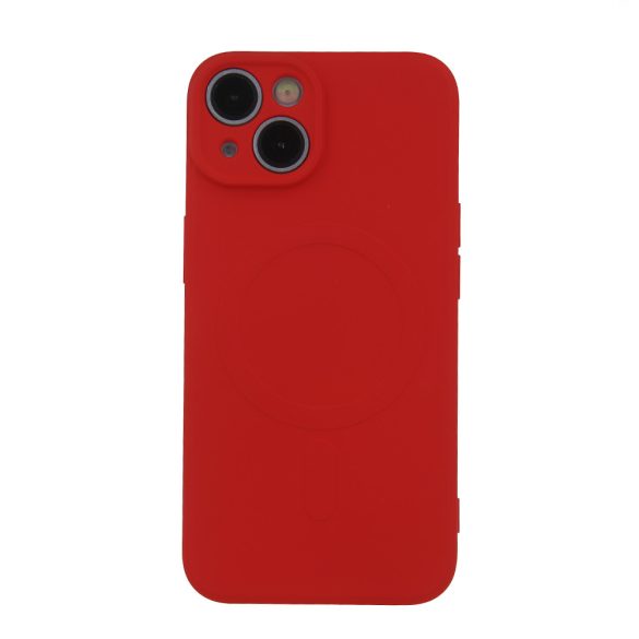 Simple Color MagSafe-kompatibilis tok Samsung Galaxy A15 4G/5G - piros