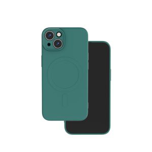 Simple Color MagSafe-kompatibilis tok Samsung Galaxy A15 4G/5G - sötétzöld