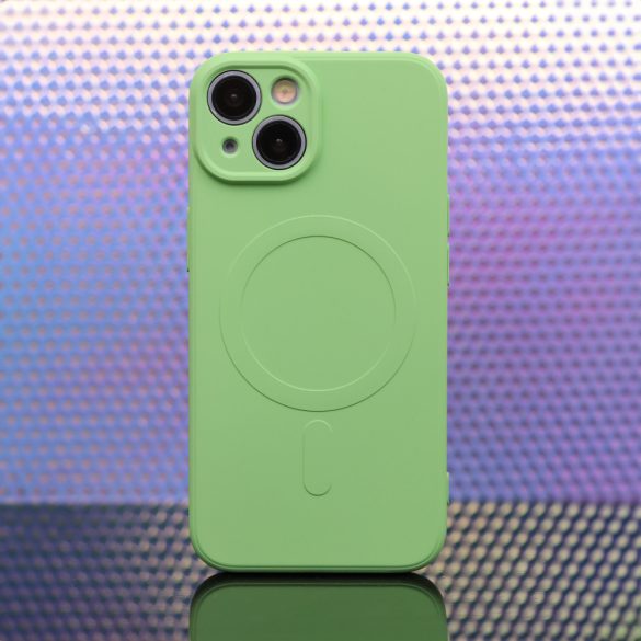 Simple Color MagSafe-kompatibilis tok Samsung Galaxy A15 4G/5G - világoszöld