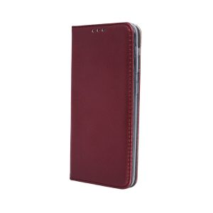 Smart Magnetic könyvtok Xiaomi Redmi 14C 4G/5G /Redmi A4/ Poco C75 4G/5G - bordó