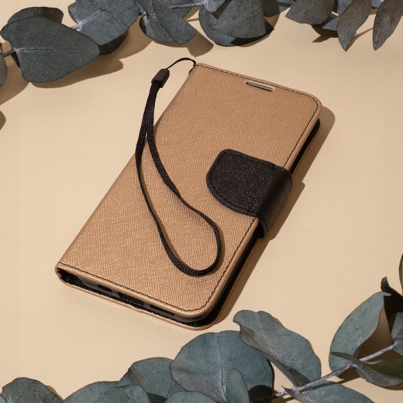 Smart Fancy könyvtok Samsung Galaxy A16 4G/5G - fekete-arany színű
