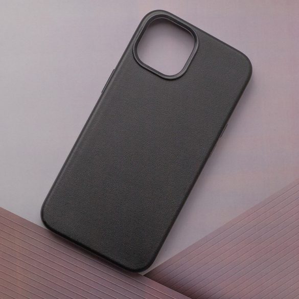 Mag Leather MagSafe-kompatibilis tok iPhone 16 Plus - fekete