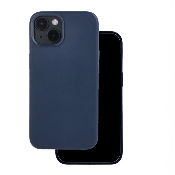 Mag Leather MagSafe-kompatibilis tok iPhone 16 - sötétkék